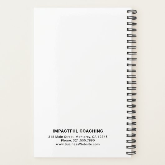 Aangepaste eenvoudige Logo Planner (Achterkant)