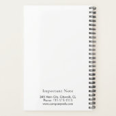 Aangepaste Eenvoudige Logo Professionele Planner (Achterkant)