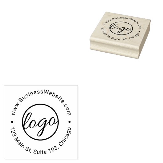 Aangepaste eenvoudige Logo Rubberstempel (Gestempeld)