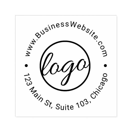 Aangepaste eenvoudige Logo Rubberstempel (Afrduk)