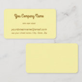 Aangepaste eenvoudige minimalist visitekaartje (Voorkant / Achterkant)