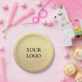 Aangepaste eenvoudige minimalistische business uw papieren bordje (Feest)