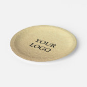 Aangepaste eenvoudige minimalistische business uw papieren bordje (Gekanteld)