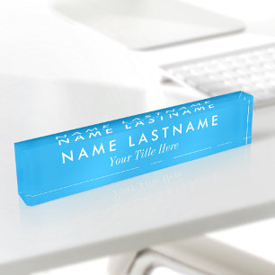 Aangepaste Eenvoudige Minimalistische Moderne Heme Naambordje