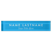 Aangepaste Eenvoudige Minimalistische Moderne Heme Naambordje (Voorkant)
