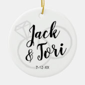 Aangepaste, eenvoudige minimumduur voor aangepaste keramisch ornament (Voorkant)