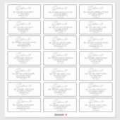 Aangepaste eenvoudige moderne Adresetiketten voor  Sticker (Vel)