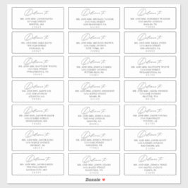 Aangepaste eenvoudige moderne Adresetiketten voor  Sticker