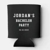 Aangepaste eenvoudige, moderne 'Cool Bachelor'-par Blikjeskoeler (Achterkant)