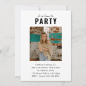 Aangepaste eenvoudige moderne foto-opkomst voor vo kaart (Voorkant)