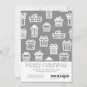 Aangepaste, eenvoudige, moderne kerstcadeautjes Mi Feestdagenkaart (Voorkant)