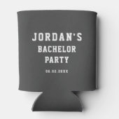Aangepaste Eenvoudige Moderne Koele Bachelor Party Blikjeskoeler (Achterkant)