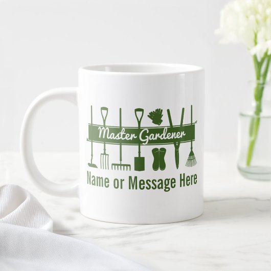 Aangepaste, eenvoudige, moderne master Gardener Grote Koffiekop