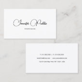 Aangepaste, eenvoudige, moderne Sjabloon-typografi Visitekaartje (Voorkant / Achterkant)