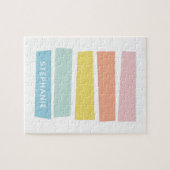 Aangepaste, eenvoudige, moderne tapespannen legpuzzel (Horizontaal)