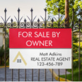 Aangepaste eenvoudige onroerend goed onroerend goe spandoek