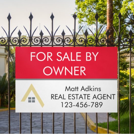 Aangepaste eenvoudige onroerend goed onroerend goe spandoek