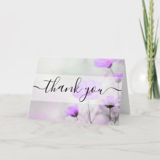 Aangepaste Eenvoudige Paarse Bloemen Bedankt