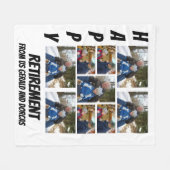 Aangepaste Eenvoudige pensionering 9 Fotocollage F Fleece Deken (Voorkant (Horizontaal))
