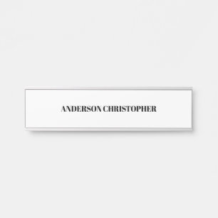 Aangepaste Eenvoudige Plain Wit Professional Deurbordje