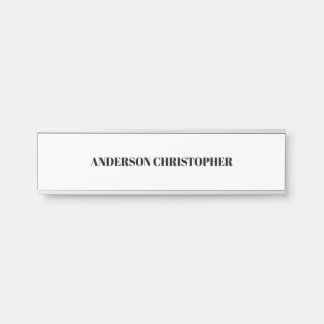 Aangepaste Eenvoudige Plain Wit Professional Deurbordje