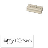 Aangepaste eenvoudige prettige Halloween-groeten L Rubberstempel (Gestempeld)