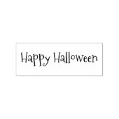 Aangepaste eenvoudige prettige Halloween-groeten L Rubberstempel (Afrduk)