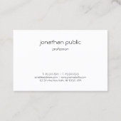 Aangepaste, eenvoudige professionele, elegante Sja Visitekaartje (Achterkant)