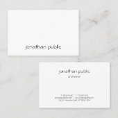 Aangepaste, eenvoudige professionele, elegante Sja Visitekaartje (Voorkant / Achterkant)