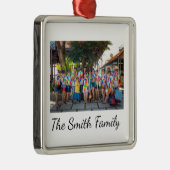 Aangepaste, eenvoudige reünie foto metalen ornament (Rechts)
