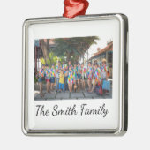 Aangepaste, eenvoudige reünie foto metalen ornament (Links)