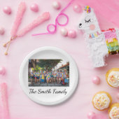 Aangepaste, eenvoudige reünie foto papieren bordje (Feest)