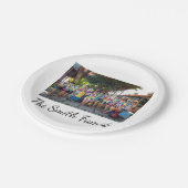 Aangepaste, eenvoudige reünie foto papieren bordje (Gekanteld)