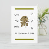 aangepaste eenvoudige save the date (Staand voorkant)