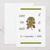 aangepaste eenvoudige save the date (Voorkant / Achterkant)