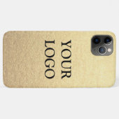 Aangepaste Eenvoudige Schoon Goud Zakelijk Jouw Lo Case-Mate iPhone Case (Achterkant (horizontaal))