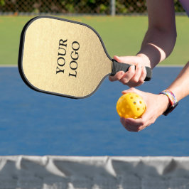 Aangepaste Eenvoudige Schoon Goud Zakelijk Jouw Lo Pickleball Paddle