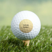 Aangepaste Eenvoudige Schoon Goud Zakelijk Uw Logo Golfballen (Insitu Shirt)