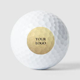 Aangepaste Eenvoudige Schoon Goud Zakelijk Uw Logo Golfballen