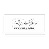 Aangepaste Eenvoudige Script Sieraden Bedrijf Logo Zelfinktende Stempel (Design)