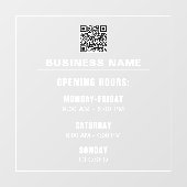 Aangepaste eenvoudige sjabloon zakelijke openingst raamsticker (Vel)