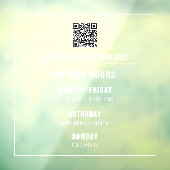 Aangepaste eenvoudige sjabloon zakelijke openingst raamsticker (Vel 3)