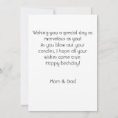 Aangepaste eenvoudige, stijlvolle foto-inkeping op kaart (Achterkant)