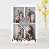 Aangepaste eenvoudige, stijlvolle foto-inkeping op kaart (Gele Bloem)