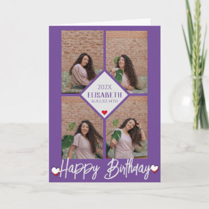 Aangepaste eenvoudige, stijlvolle foto-inkeping op kaart