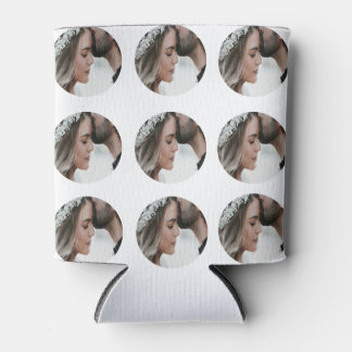 Aangepaste Eenvoudige Voeg Circulaire fotocollage  Blikjeskoeler