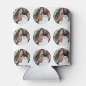 Aangepaste Eenvoudige Voeg Circulaire fotocollage Blikjeskoeler (Achterkant)