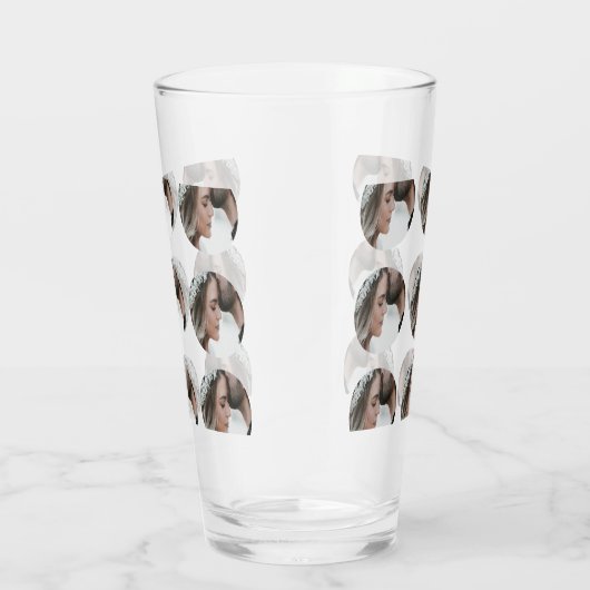 Aangepaste Eenvoudige Voeg Circulaire fotocollage  Glas (Rechts)