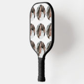 Aangepaste Eenvoudige Voeg Circulaire fotocollage  Pickleball Paddle (Links)