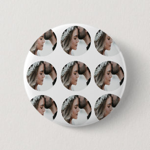 Aangepaste Eenvoudige Voeg Circulaire fotocollage Ronde Button 5,7 Cm